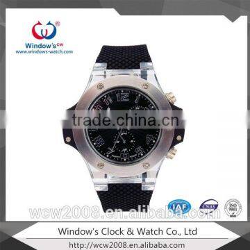 Quartz stainless steel watch water resistant