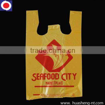 HDPE YELLOW Plastic Vest Bags