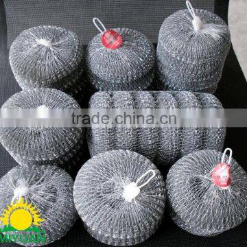 Washing Dish Wire Mesh Scourer/high Quality Stainless Steel Wire Wool /unique Sigle Wire Make photo-5