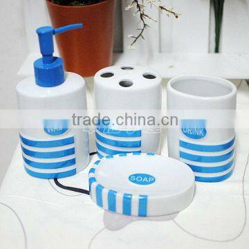 4 pcs stoneware cheap bathroom sets