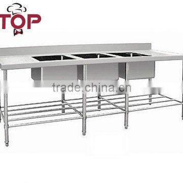 Apply to Kitchen Like in Hotel Triple Sink Bench photo-2