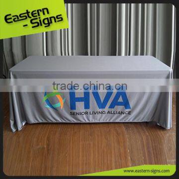 Cost Effective Custom Design Acrylic Fabric Fancy Wedding Table Clothes