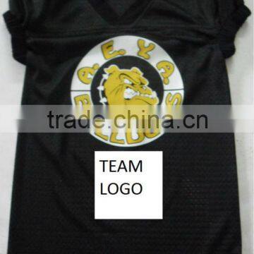 100 % Polyester Practice Football Jersey with screen print numbers and logos
