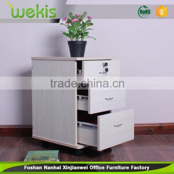 Promotion under desk metal office furniture drawer mobile pedestal cabinets with wheels