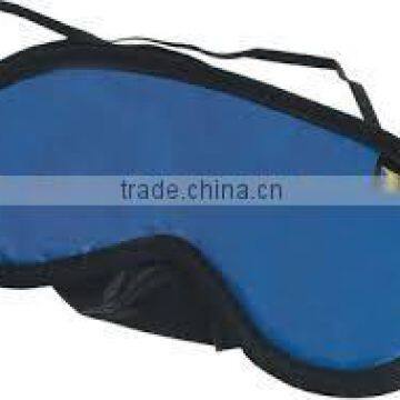 polyester blue travel inflight sleep mask with logo