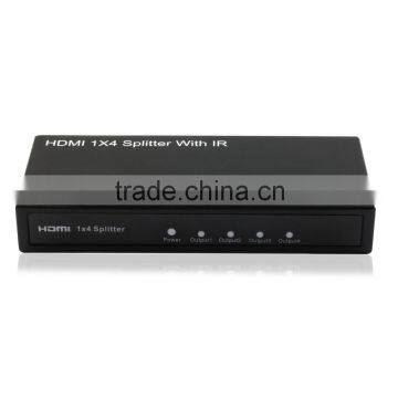 Sound quality 4 ports hdmi splitter 1x4 with IR support 1080P 3D