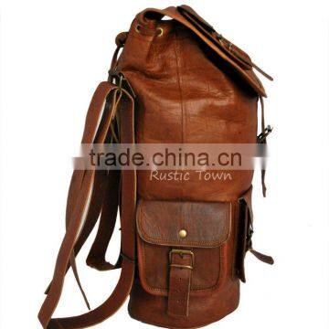 Genuine leather militiary rucksacks and backpacks