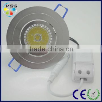 5w Bridgelux chip cob dimmable led drop ceiling light