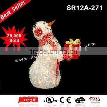Outdoor Lighted up LED Snowman Christmas Light