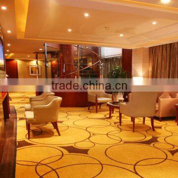 Chinese red pattern Axminster carpet for banquet hall