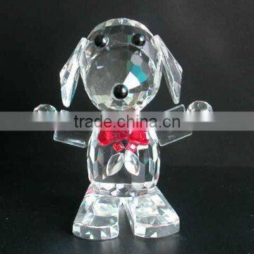 Years cute optical crystal dog animal model (R-0234)