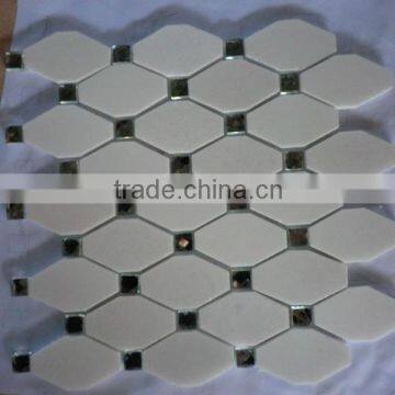 White tile Interior and exterior mosaic wholesale