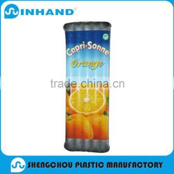 Promotional Logo Printing Inflatable Plastic Swimming Floating Toys, air mattress, beach floating row