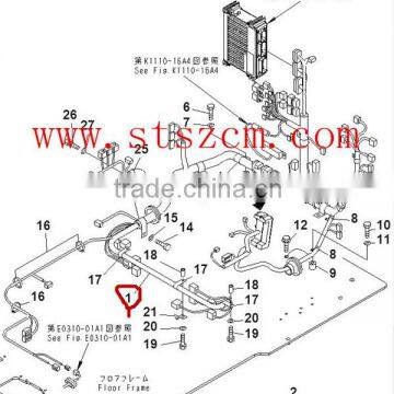 PC130-7 Original Wiring Harness For Excavator 203-06-71730