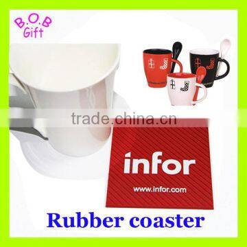 Promotional custom plastic fabric drink coaster