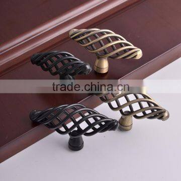 2016 new design ellipse birdcage shaped furniture cabinet drawer wardrobe iron knob