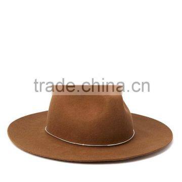 Metal-Band Wool Fedora