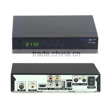 Set Top TV Box DVB-S2/T2 Freesat V7 Combo Satellite Receiver Decoder Support USB Wifi IPTV PVR Cccam Biss Patch Key Edit Import