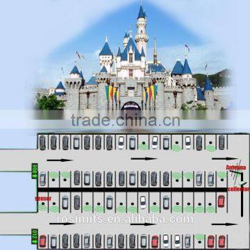 Parking space occupancy detection wireless parking sensor system for amusement park