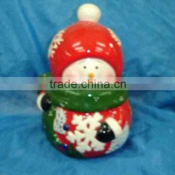 Christmas Ceramic Jar