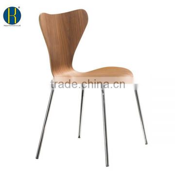 Fast Production ASH Wood Stacking Chair for Dining Purpose