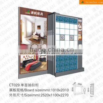 tiles display racks slide stands/metal exhibition frame for ceramic tiles CT029