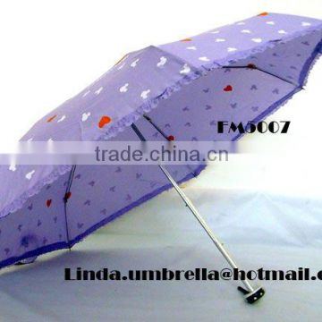 [FM5007]Frill 5 folding super mini umbrella