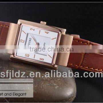 Casual fashion square antique quartz couple item brand watches men