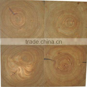 Reclaimed Elm End Grain Engineered Parquet