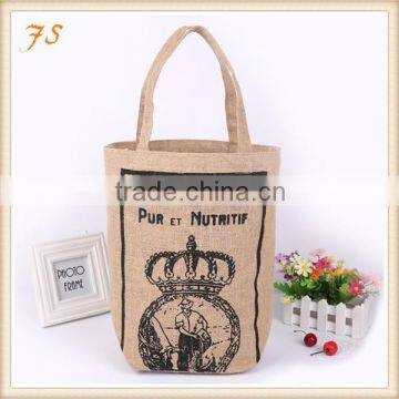 Customized jute tote bag Small jute bag