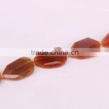 Natural Orange Agate Beads Pendant Tear Drop Agate Charms For Jewelry Necklace Making photo-3