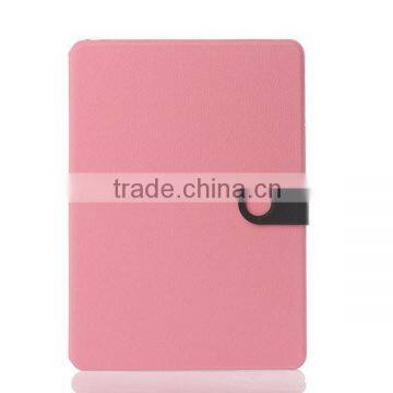 Contrast Color Pebble Grain Leather Case For iPad Air,For Apple iPad Air Book Style Case Cover