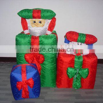 Automatic rising inflatable santa claus led outdoor light