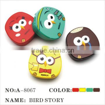 Kaida colorful somber hanhao bird of contact lens mate box, contact lens case