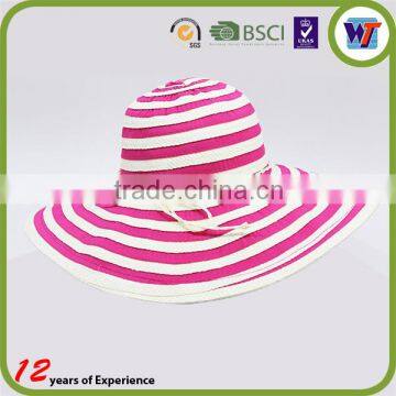 Wholesale Summer Women Foldable Straw Boater Cap Hat