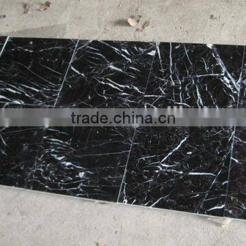 Natural China Black Maquina Marble Stone Tile Slab Riser photo-1