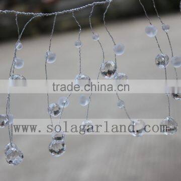 Factory Wholesale Crystal Pendant Wire Beaded Garland Acrylic Crystal Wedding Decors