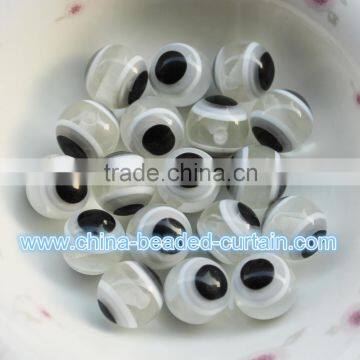 8MM/10MM/12MM Round Evil Eye Resin Beads Wholesale Plastic Beads for Bracelet Necklace Accessories