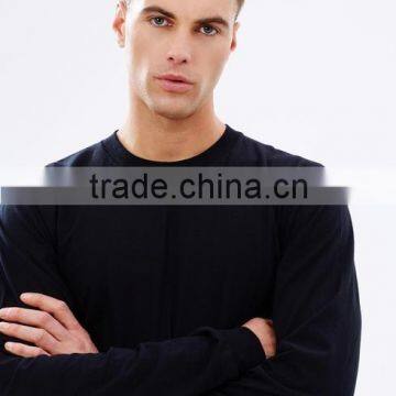 LS Black Tee Shirts for Men 100% Cotton