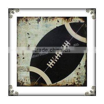 Vanity art rugby wall decor