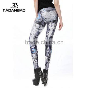 New Arrival Design MECHA CosPlay ROBOT Comic Cartoon Printed Leggins Women Leggings photo-3