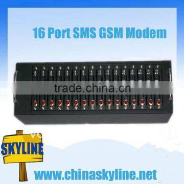 16 Port sms GSM Modem for sms, Bulk SMS platform, 900/1800 MHz