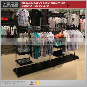 Fashion Design Wooden Retail Shops Clothes Rack