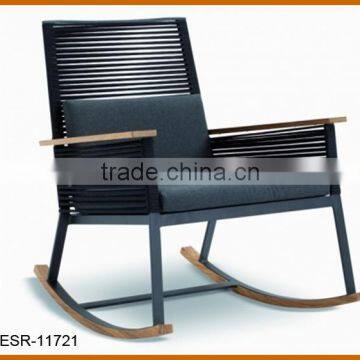 Aluminium Frame Rocking Chair Modern Style