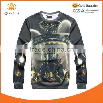 New Men Fashion Long-sleeve Pullover Print T-shirt Hoodies