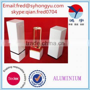 cosmetic white empty alumminum lipstick tube