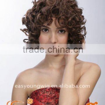 Lace front wig, skill top full lace wig, Short afro curly lace wigs for black women