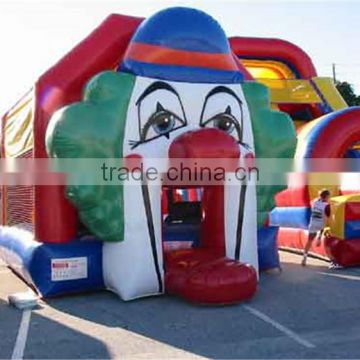 commercial Jumping bounce house for kids party Clown inflatable bouncing castle