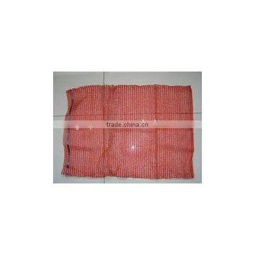 Reusable Red Raschel Net Bag for vegetable