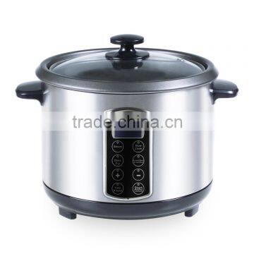 Stainless steel digital smart rice cooker with timer 4 in 1